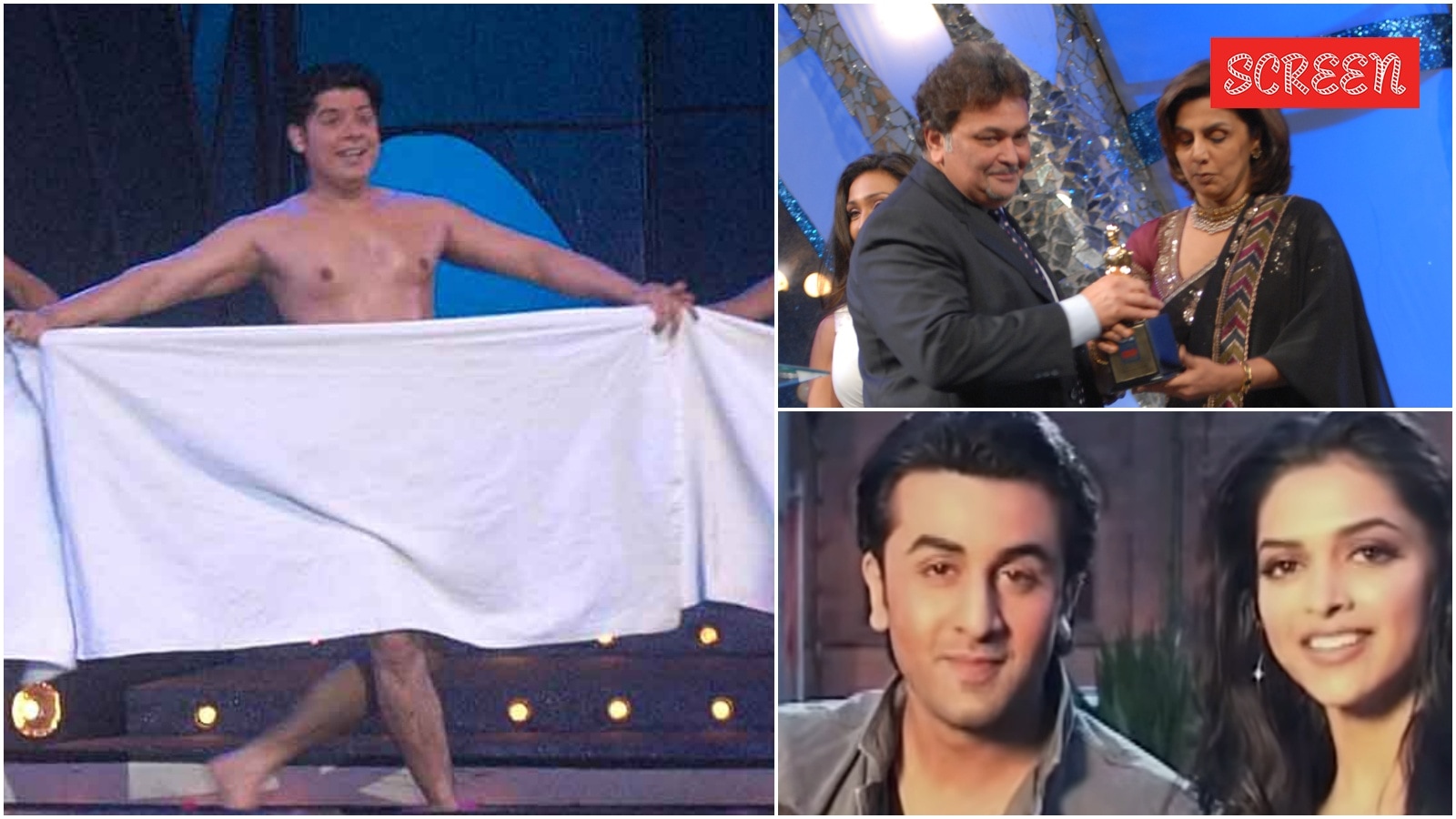 When Rishi Kapoor thanked Sajid Khan for his epic towel dance tribute to Most Promising Newcomer winner Ranbir Kapoor | Bollywood News When Rishi Kapoor thanked Sajid Khan for his epic towel dance tribute to Most Promising Newcomer winner Ranbir Kapoor | Bollywood News