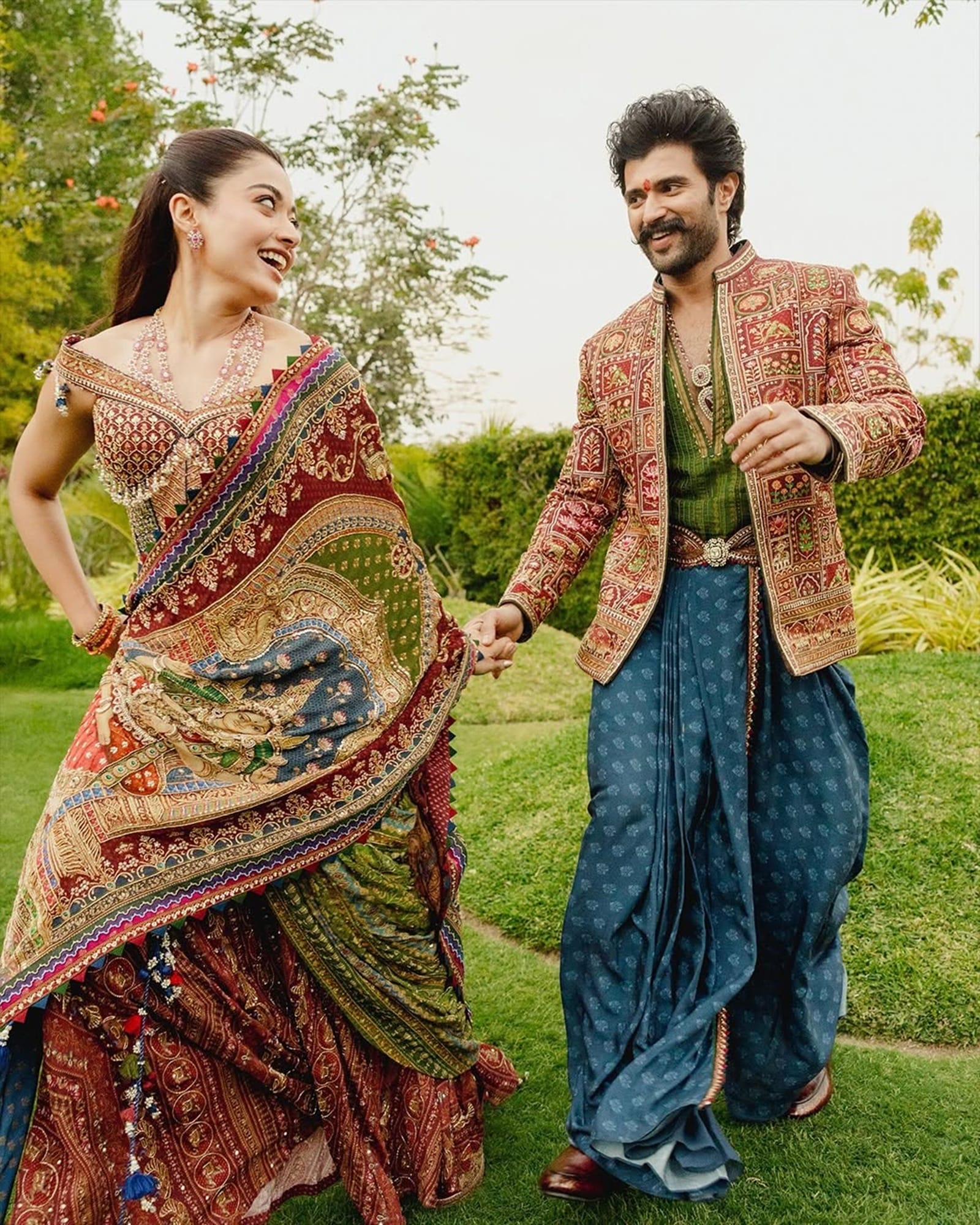 Inside Rashmika and Vijay’s Pradhanam & Mehendi