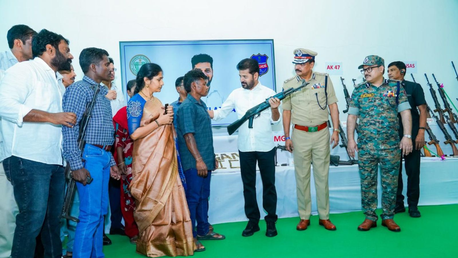 Ballot over bullet: 130 Maoists surrender in Telangana as Revanth appeals to last key underground leader