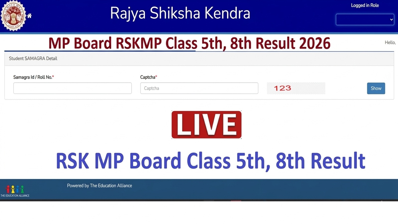 RSKMP MP Board Class 5th 8th Result 2026, RSKMP.in LIVE: How to check results using roll number, admit card ID