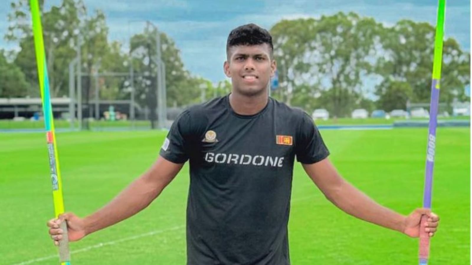 Sri Lanka javelin thrower Rumesh Pathirage dedicated the mark to his heroes, coach Tony Prasanna, his father Thushara sponsors and Duminda Lowe and Chandima Gurusinghe. (X)