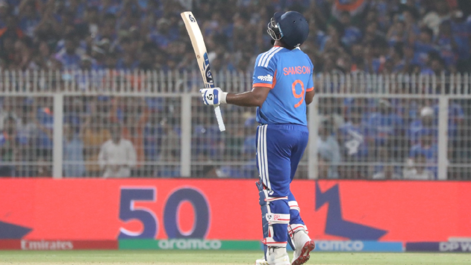 Sanju Samson in action. (Express photo by Partha Paul)