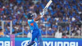 Anil Kumble likened Sanju Samson's T20 World Cup performances to Rohit Sharma and Virat Kohli. (AP Photo)