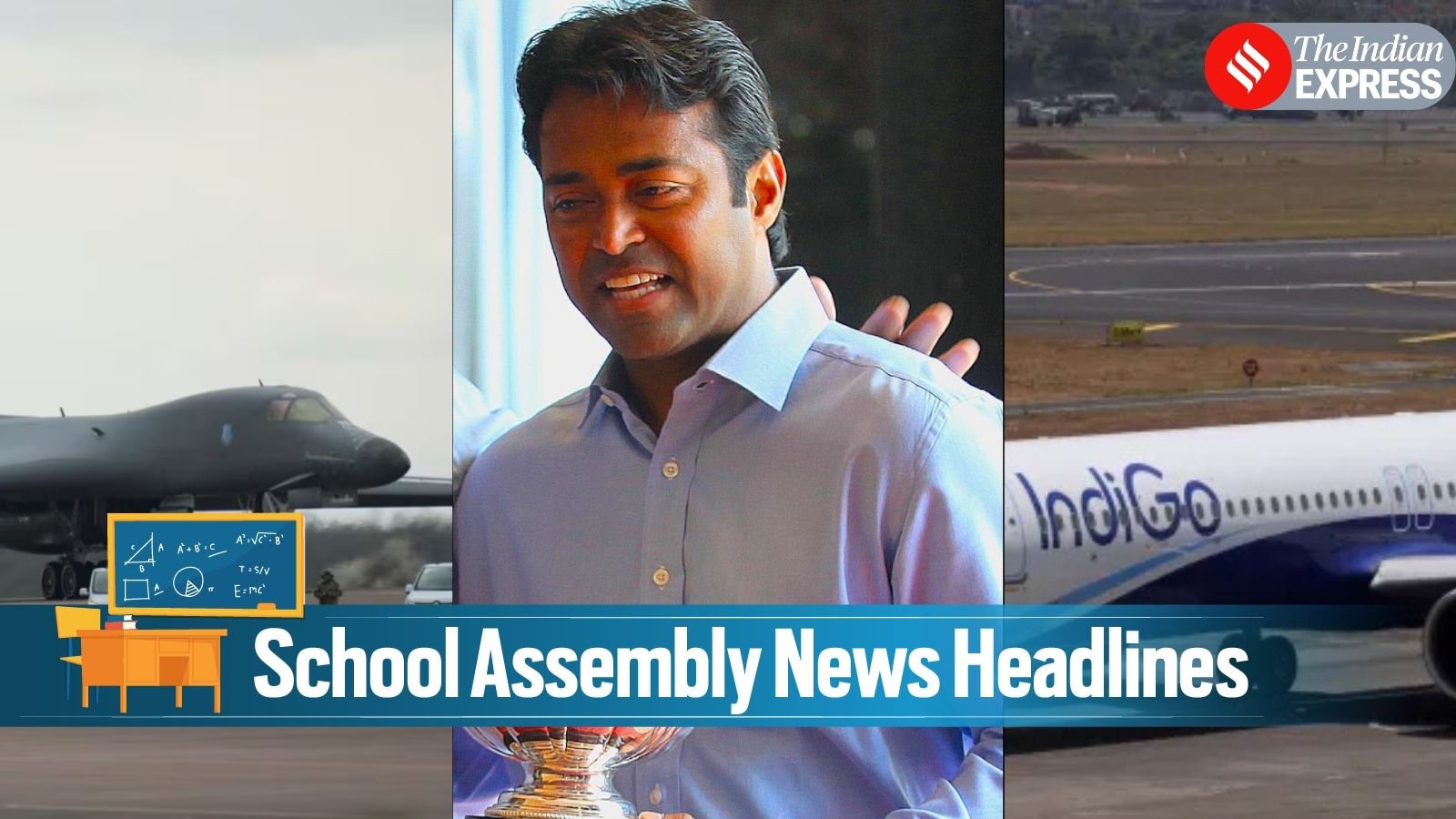 Today News Headlines for School Assembly, April 1, 2026: Italy blocks US base, IndiGo gets new CEO, tennis legend joins BJP