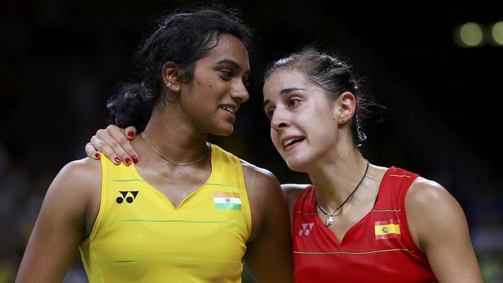 Marin had defeated Sindhu in the final of the 2016 Rio Olympics to win her Games gold. (Reuters Photo)
