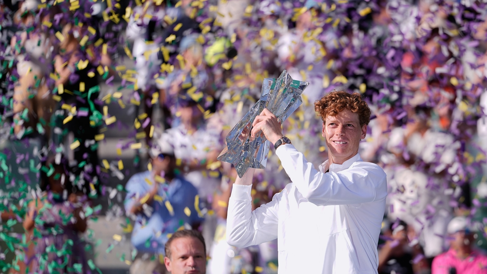 Sinner also became the first man to win consecutive Masters 1000 titles without dropping a set since the series began in 1990. (AP Photo)