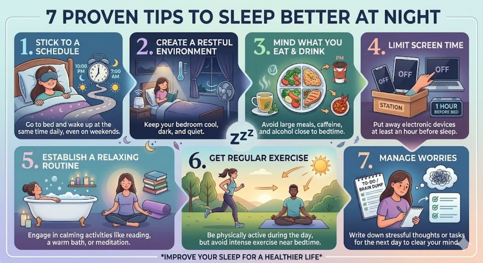 Seven habits of master sleepers