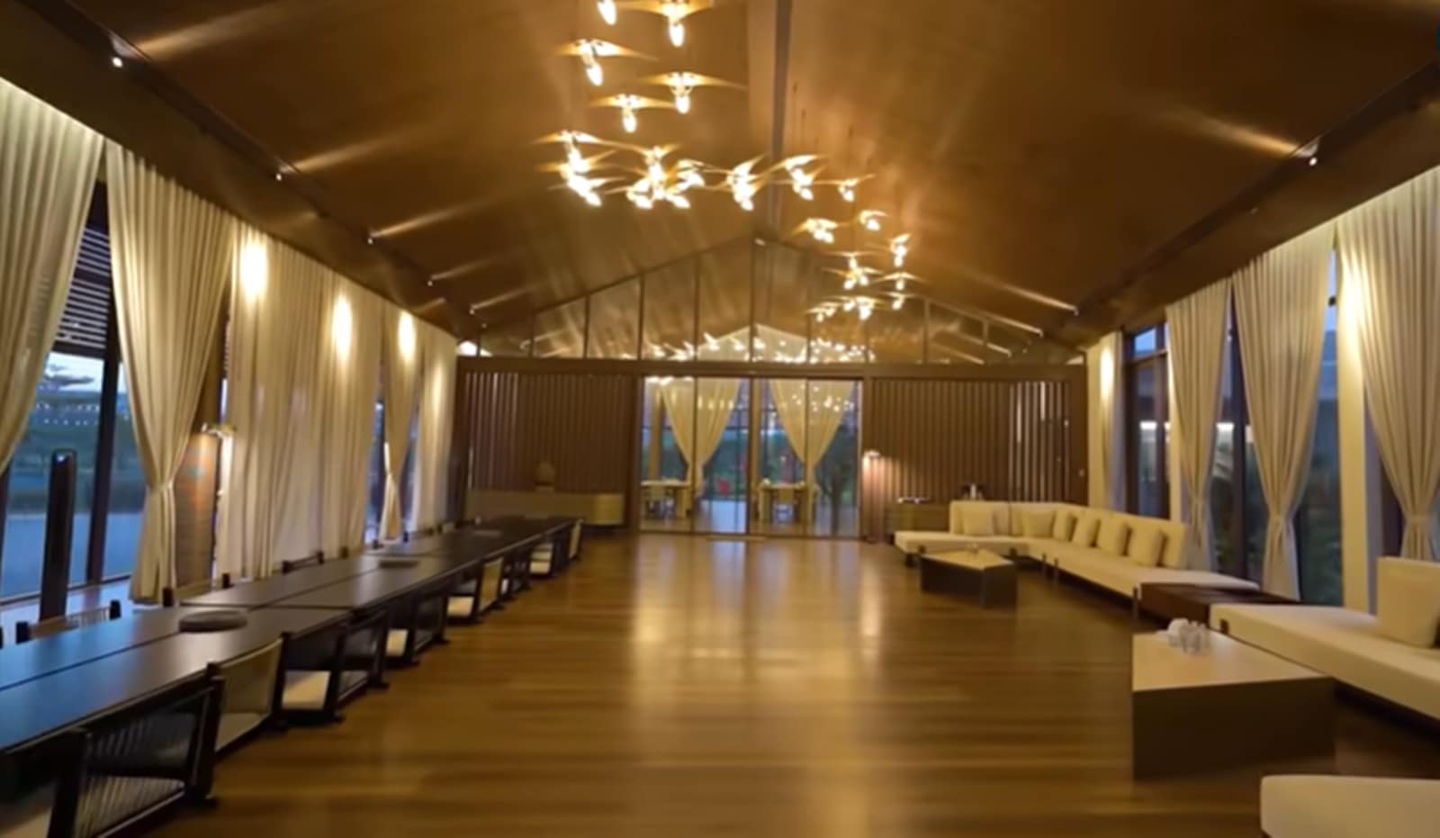 The main living area is designed to feel as connected to the outdoors as possible.