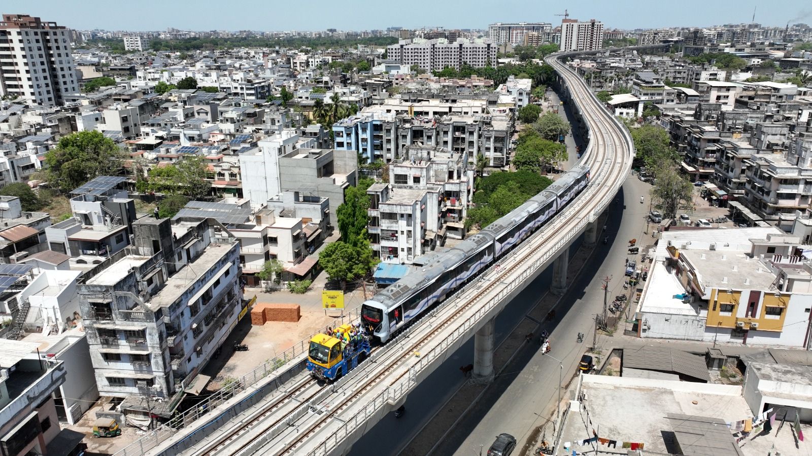 Trial run of Surat metro begins on  8.5 km route, to continue for 15 days