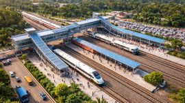 Talgaria station in Jharkhand set for upgrade as Satellite Terminal. (Image generated using AI)