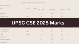 The Commission on March 9 announced the cut-off for UPSC CSE 2025 preliminary examination, mains and final result.