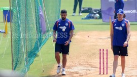 Varun Chakaravarthy conceded 47 runs against South Africa and 40 against the West Indies. (Express Photo by Narendra Vaskar)