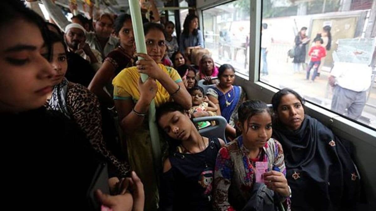 women bus riders