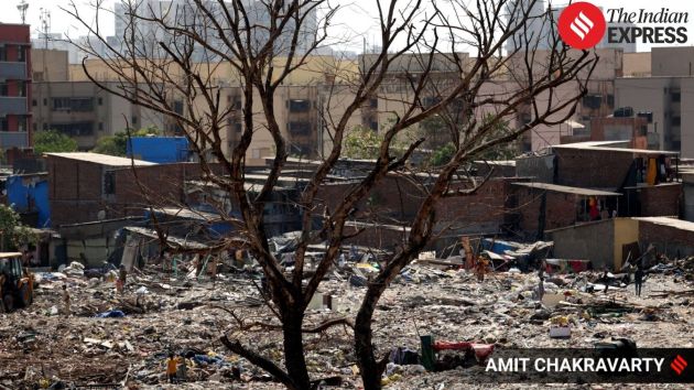 According to officials, for several years, the Bombay Soap Factory government land in Mankhurd had been occupied by illegal encroachment
