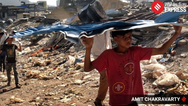Hundreds of families were rendered homeless on Wednesday after the Brihanmumbai Municipal Corporation (BMC) and the Mumbai suburban collectors office razed over 1,400 unauthorised shanties erected on a government land