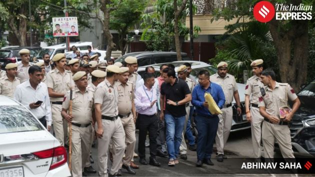 An Assam Police team, assisted by Delhi Police, reached Congress leader Pawan Khera’s residence in New Delhi