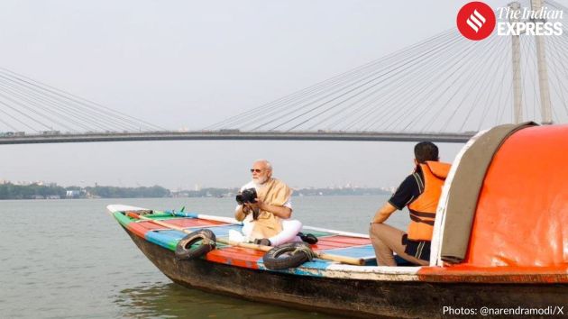 He shared photographs of the boat ride on social media platform X