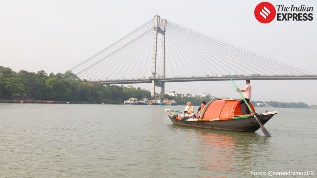 The visit took place amid his campaign for the West Bengal Assembly elections
