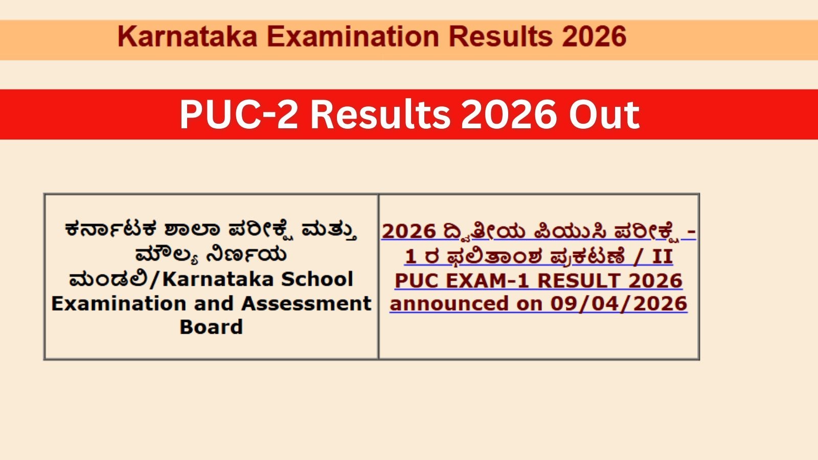 Karnataka 2nd PUC Results 2026 Declared: How to download marks memo; detailed analysis of student performance in II PUC exam-1