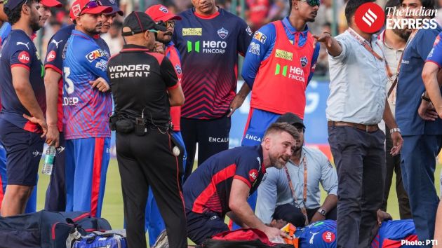 Medical staff rushed onto the field immediately and play was halted as doctors and physios assessed the fast bowler