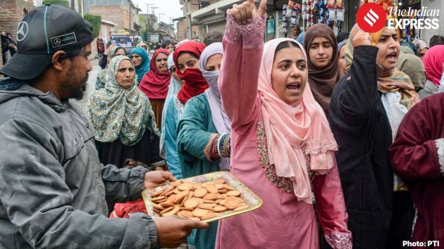 Celebrations included bursting of crackers and distribution of traditional Kashmiri kehwa