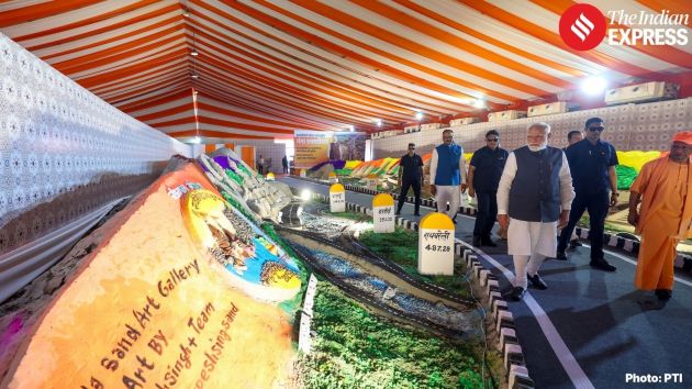 According to officials, the six-lane corridor under the Ganga Expressway includes advanced safety features