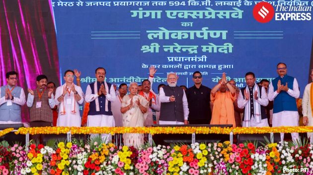The PM reached Hardoi district around noon and inaugurated the expressway with the touch of a button in presence of Governor Anandiben Patel, Chief Minister Yogi Adityanath