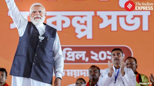 Narendra Modi on Thursday launched a scathing attack on the ruling Trinamool Congress government in West Bengal, calling it a “nirmam sarkaar