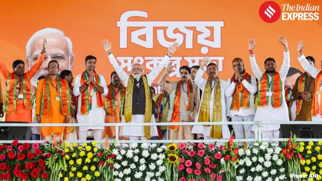 Modi said that coordination between the Centre and the state was necessary for development and emphasised the need for a BJP “double-engine” government