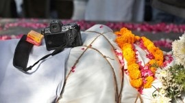 A camera rested on his chest, Raghu Rai • 1942-2026