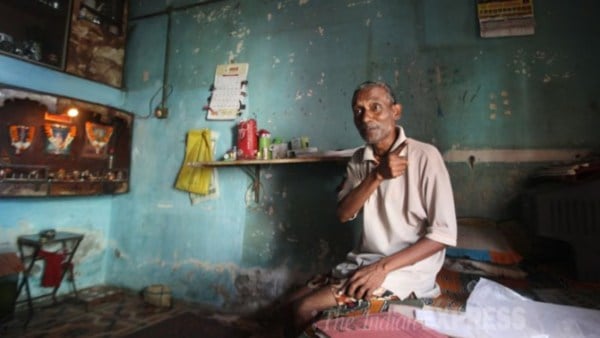 There was a time though when it was on his stumps that famed coach Ramakant Achrekar had placed a coin first, a sign in Mumbai cricket circles that meant you were the chosen one. Before Sachin, there was Gurav. (Express Photo by Prashant Nadkar)