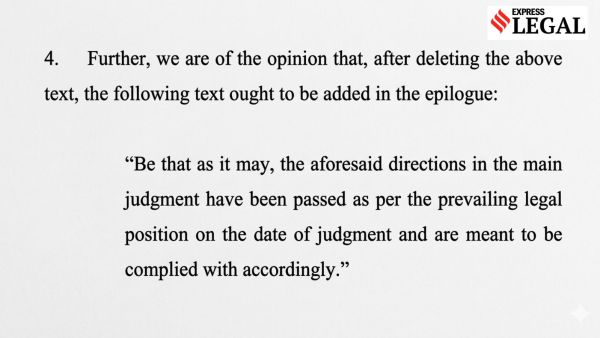 This insertion effectively ensures that the judgment is not interpreted as commenting on or anticipating the legal consequences of the proposed amendment. of the transgender law. 