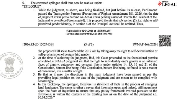 The April 2 order reflects a conscious judicial decision to withdraw from engaging with the constitutional implications of the amendment on transgender rights.