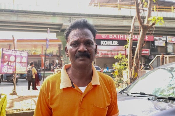 Parimalam Perumal has spent decades documenting political shifts through his art. (Photo: Nithya Pandian)