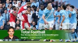 Man City and Arsenal are in tight Premier League title race. (AP)