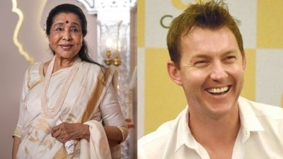 Asha Bhosle Brett lee