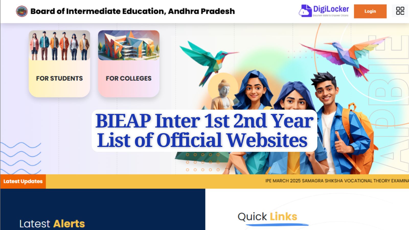 AP Inter Results 2026 Direct Link: Websites to check Inter 1st and 2nd year results
