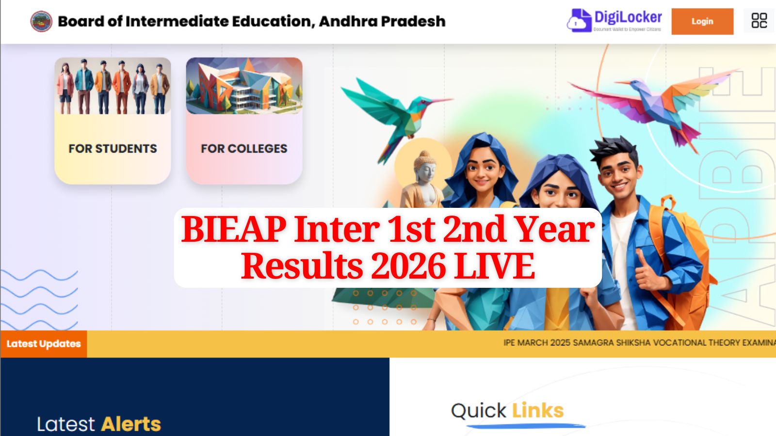 AP Inter Results 2026 Live Updates: Results releasing on April 15, check announcement timings