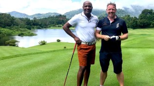 File image of cricket legend Brian Lara at a golf event. (Photo: Brian Lara via X)