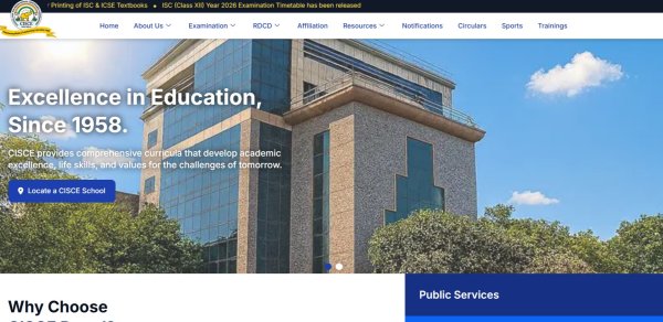 CISCE class 10,12 results 2026: Websites to check