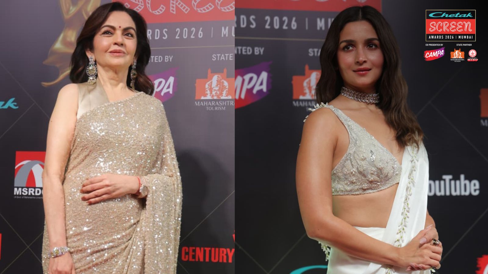 Chetak Screen Awards 2026: Nita Ambani, Alia Bhatt, Vicky Kaushal, and more bring glam to the red carpet