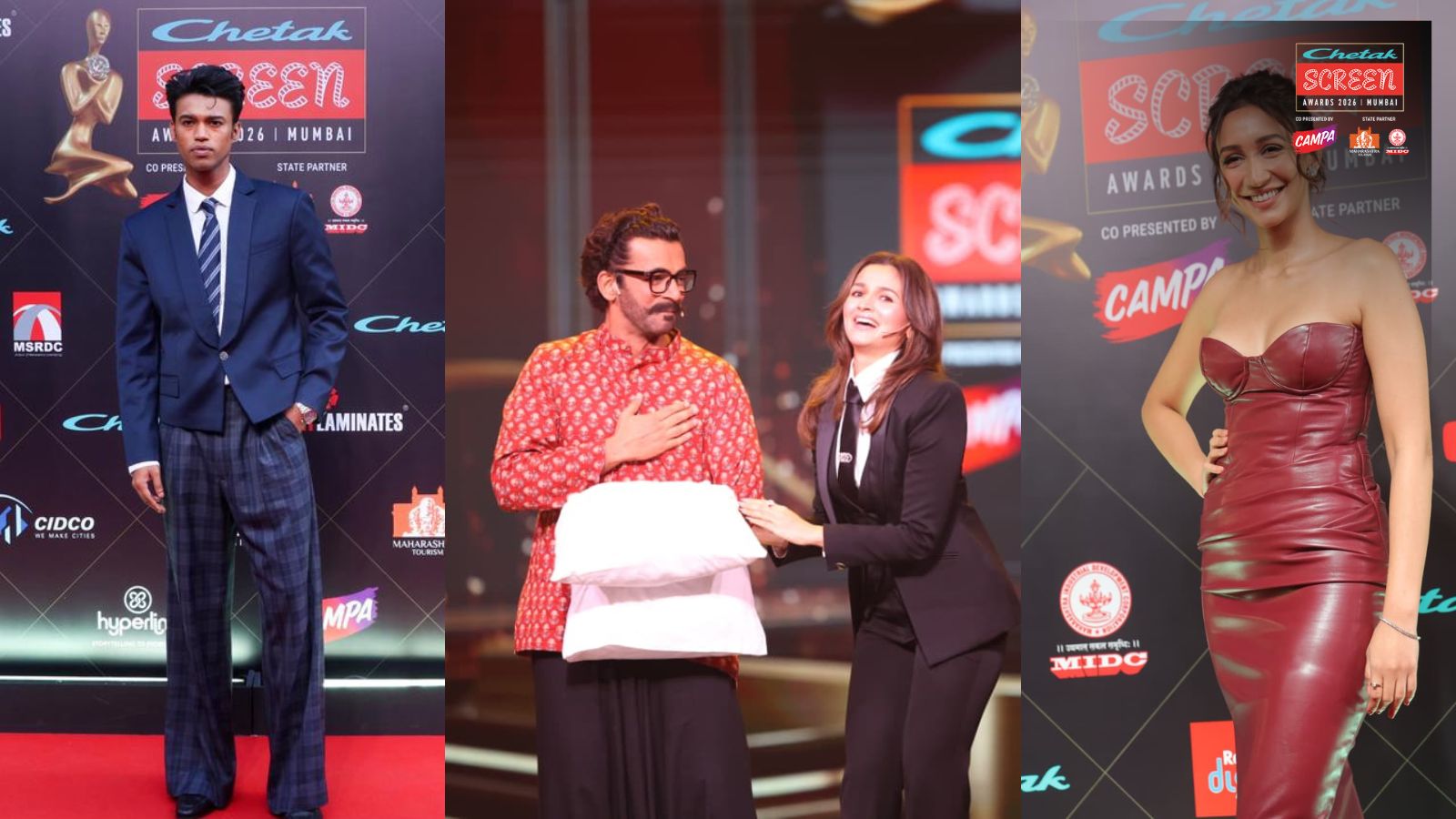 Chetak Screen Awards 2026: Sonali Bendre, Babil Khan, and more bring glam to the red carpet