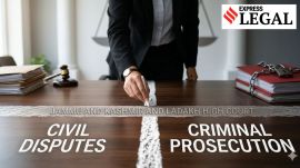 Civil vs Criminal case Jammu and Kashmir and Ladakh High Court