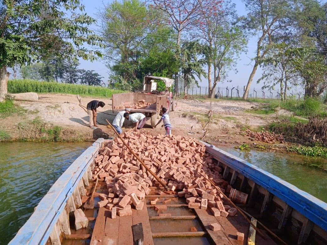 Ferrying bricks, cement on boats: Singapore organisation rebuilds homes in flood-hit village at Indo-Pak border