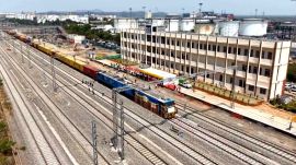 To improve freight transportation, the Ministry of Railways has undertaken the construction of two Dedicated Freight Corridors (DFCs). (Image: DFCCIL/Photo enhanced with AI)