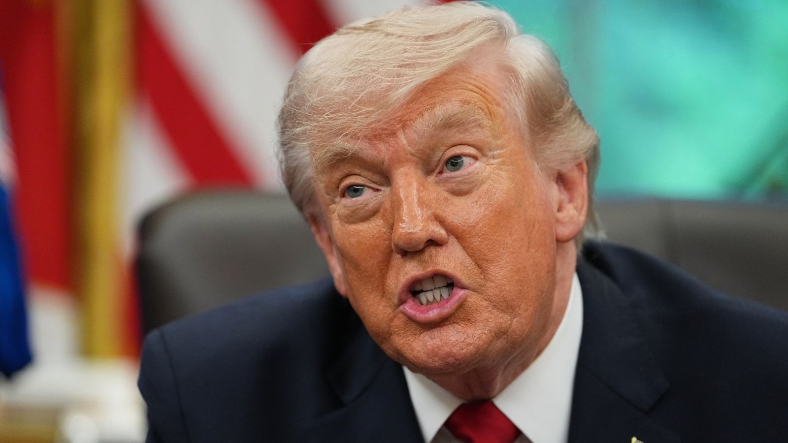 President Donald Trump in the Oval Office of the White House