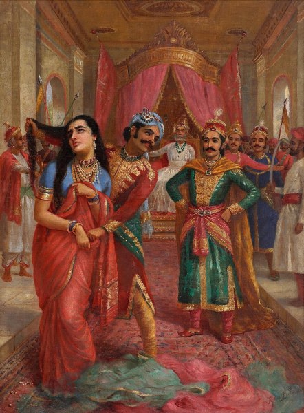 Draupadi vastraharan from the Mahabharata. 