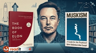 Comparing Eric Jorgenson’s "The Book of Elon" and "Muskism" by Quinn Slobodian and Ben Tarnoff, two books that define the polarising landscape of the Musk era. (Generated using AI)