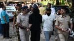 On April 16, Policemen brought seven arrested persons in the Goregaon drug overdose concert case out of Metro Politan Magistrate Court at Borivali West in Mumbai. (Express Photo by Sankhadeep Banerjee)