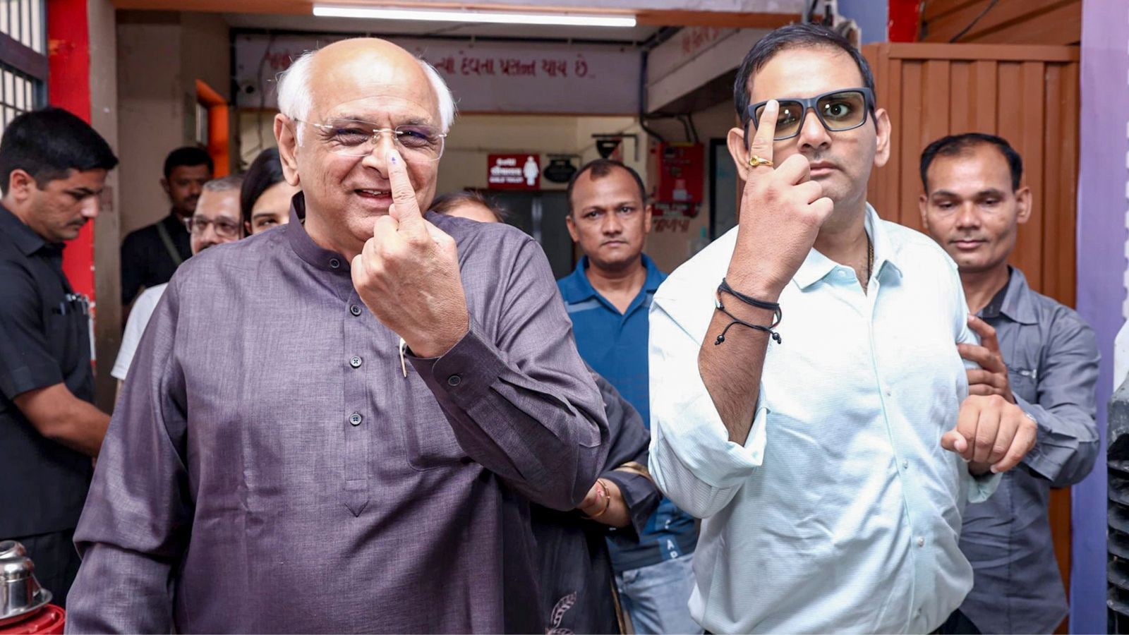 Gujarat CM Bhupendra Patel casts vote: ‘Right & duty of people’